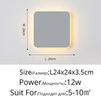 Gris 24x24x3,5cm / Blanc chaud (2700-3500K)