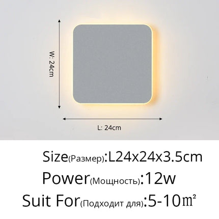 Applique murale LED tactile pour chambre et escalier — LZ7D9X