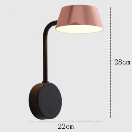 Applique murale LED rotative au design nordique moderne — LZ4X9P2