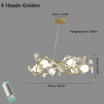 Lustre en verre design nordique pour intérieur moderne — LZ4X9P2