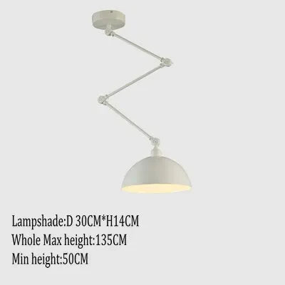 Suspension nordique pliable en aluminium avec bras long et LED — LZ4X9P2M