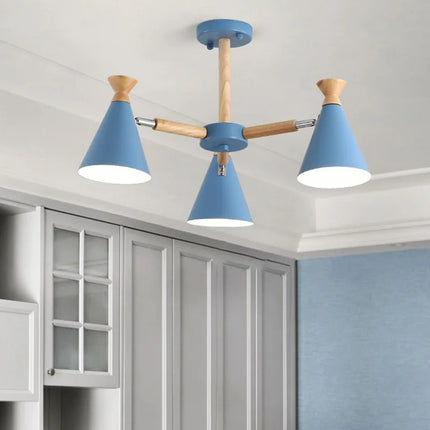Suspension en bois style nordique pour décoration intérieure — LZ4X9Q2N