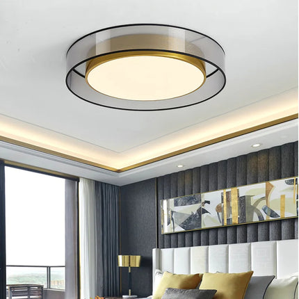 Plafonnier design nordique en cuivre pour décoration intérieure — LZ4X9T