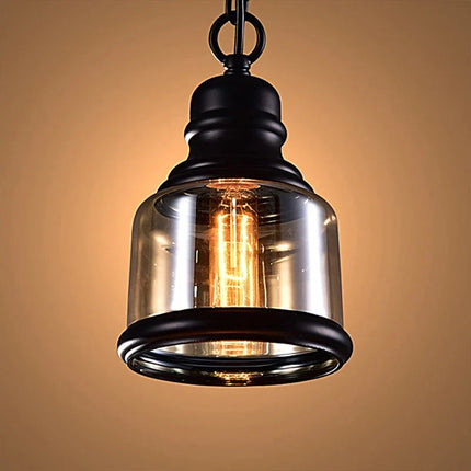 Suspension vintage en verre pour bouteille de vin style industriel — LZ4X9T