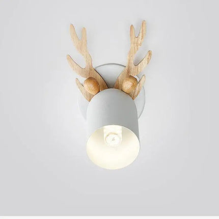 Applique murale en bois cerf style nordique pour chambre enfant — LZ4P9XQ