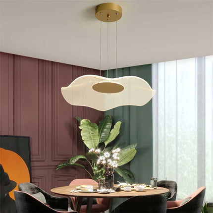 Lustre LED nordique feuille de lotus avec gradation — LZ4M9X2
