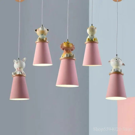Lustre enfant à motif animal dessin animé pour chambre — LZ4X9P2