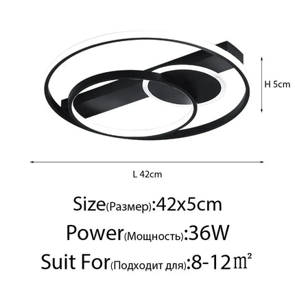 plafonnier moderne ultra mince design simple pour intérieur lumineux