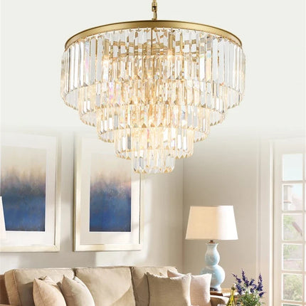 Lustre suspension moderne en cristal style nordique élégant — LZ7XQ2