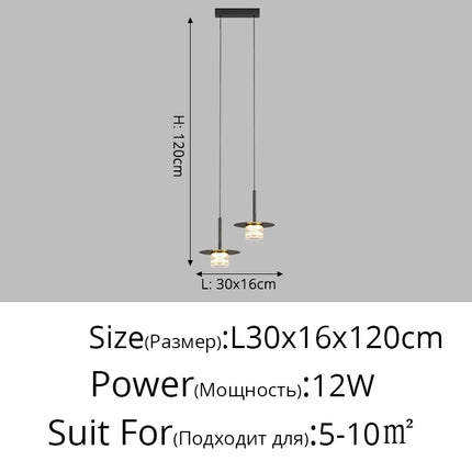 Suspension de chevet minimaliste petit lustre moderne — LZ4X9P