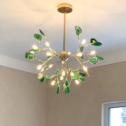 Lustre moderne LED en cristal coloré Sariya — LZ4M9XQ