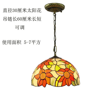 Suspension baroque en verre teinté pour intérieur raffiné — LZ4X9M