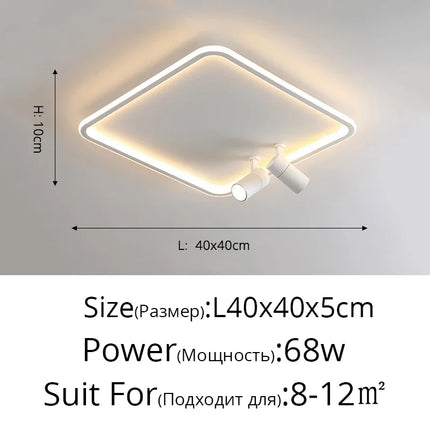 Lustre LED moderne pour intérieur avec projecteur lumineux — LZ4X9T
