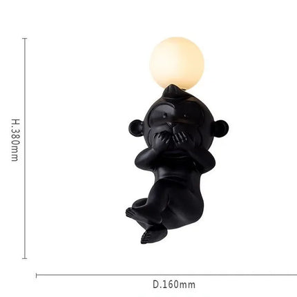 Applique murale LED singe avec variateur pour éclairage intérieur — LZ4X9P