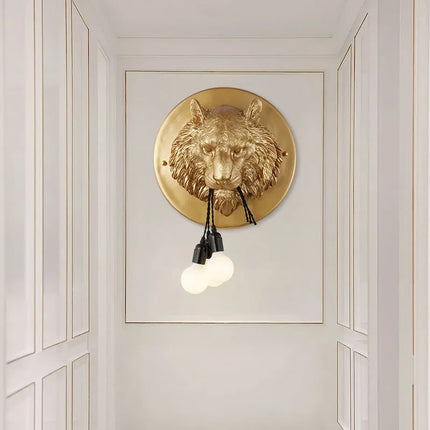 Applique murale nordique en résine motif tigre lumineux design italien — LZ4X9T2Q