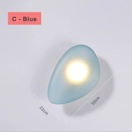 Applique murale LED design nordique forme galet pour chambre et escalier — LZ4X9P2