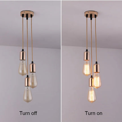 Suspension LED araignée bicolore noir, blanc et argent — LZ7XQ2
