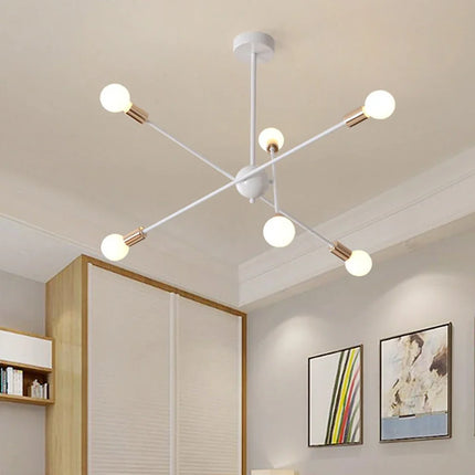 Lustre suspension LED style industriel spoutnik créatif — LZ4X9J