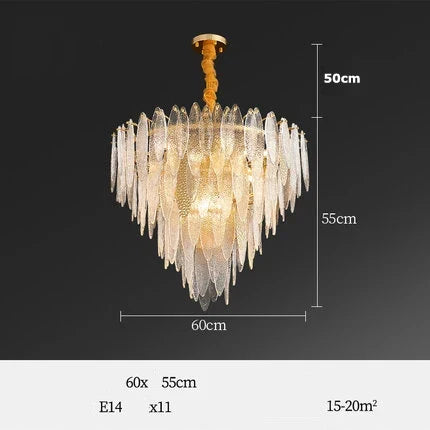 Lustre Art Déco en fer et verre pour éclairage moderne — LZ4X9T