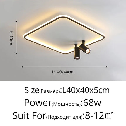 Lustre LED moderne pour intérieur avec projecteur lumineux — LZ4X9T