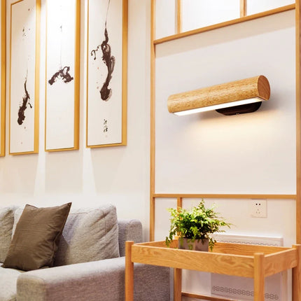 Applique murale nordique en bois pour éclairage intérieur — LZ4X9P7