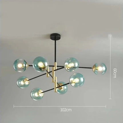 lustre led moderne boule de verre nordique luminaires créatifs
