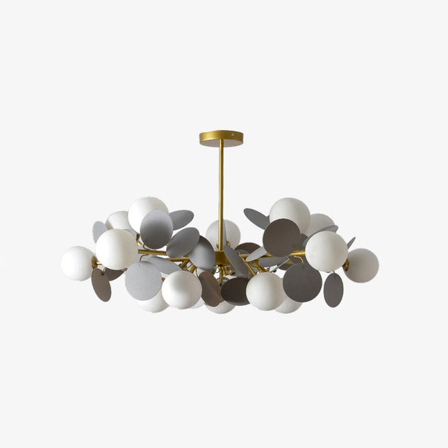 Lustre moderne en forme de nuage avec boules en verre Rivers