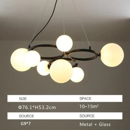 Suspension moderne en verre avec ampoule intégrée pour intérieur — LZ4P9XQ