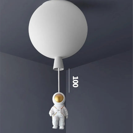 Plafonnier LED nordique avec motif astronaute et ballons pour enfants — LZ4X9QJ