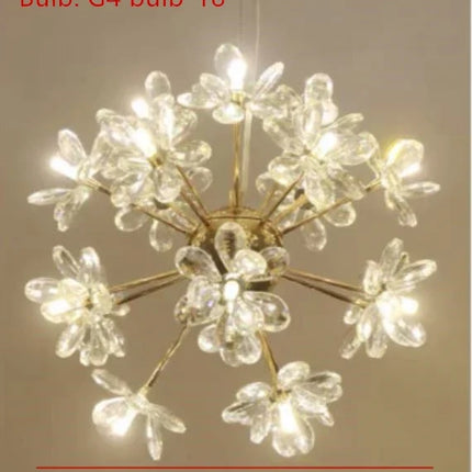 Lustre moderne en cristal pour décoration intérieure romantique — LZ4X9J