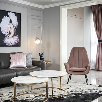 Lampadaire en verre au design nordique pour intérieur moderne — LZ4X9P2
