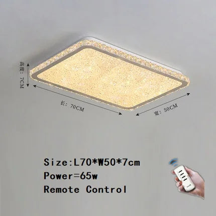 suspension moderne en acier inoxydable avec led et télécommande