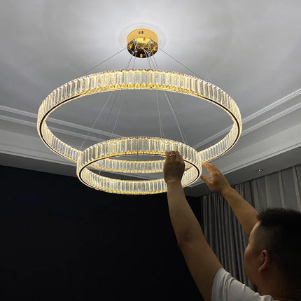 Lustre moderne en cristal élégant et raffiné haut de gamme — LZ4P9X