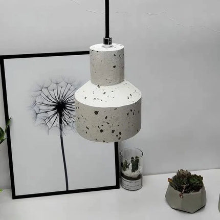 Suspension LED design nordique en terrazzo multicolore — LZ4P9XJ