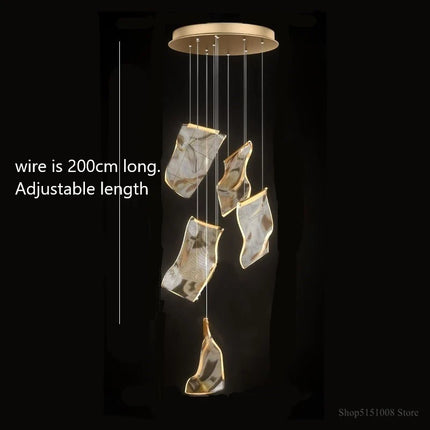 Lustre LED moderne pour escalier et boutique de vêtements — LZ4X9Q2