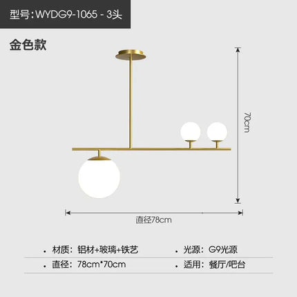 Lustre moderne en verre pour décoration intérieure — LZ4P9X