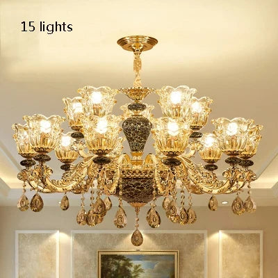 Lustre en cristal de luxe pour ambiance minimaliste — LZ4XQ9