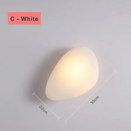 Applique murale LED design nordique forme galet pour chambre et escalier — LZ4X9P2