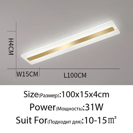 Plafonnier LED moderne en acrylique pour éclairage intérieur — LZ4P9XJ