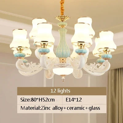 Lustre en céramique pour éclairage intérieur élégant et moderne — LZ4X9M