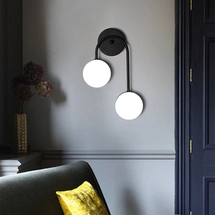 Applique murale nordique en cuivre doré avec éclairage LED tamisé — LZ4XJ9