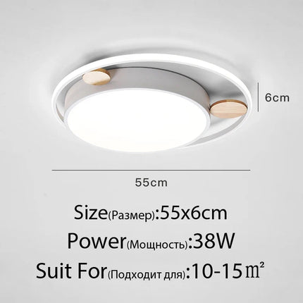 Plafonnier LED rond design moderne pour intérieur élégant — LZ4X9Q2