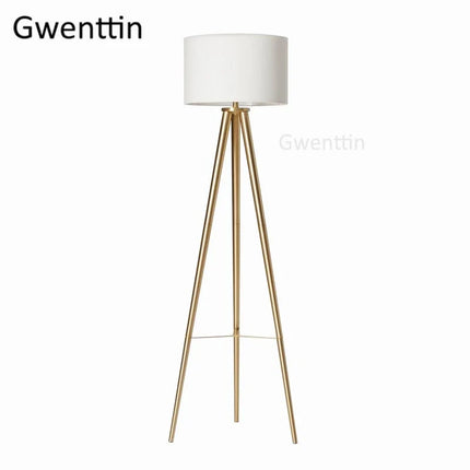 Lampadaire décoratif en fil de soie avec trépied style nordique — LZ4X9M