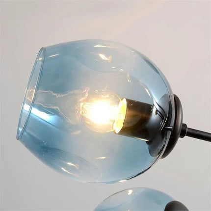 Lustre suspension nordique en verre et fer pour décoration — LZ7D9X