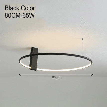 Plafonnier LED rond design scandinave en métal et aluminium — LZ4P9XJ