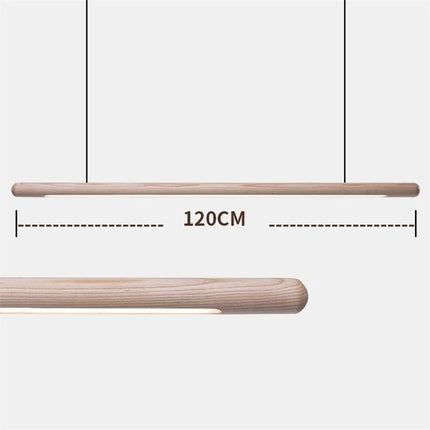Suspension minimaliste en bois avec bande LED intégrée — LZ4N7XQ