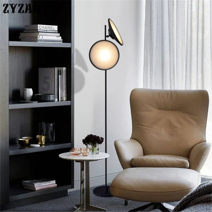 Lampadaire double tête en fer style nordique moderne — LZ4P9XQ