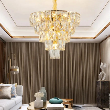 Lustre en cristal au design nordique pour intérieur élégant — LZ4X9P2Q