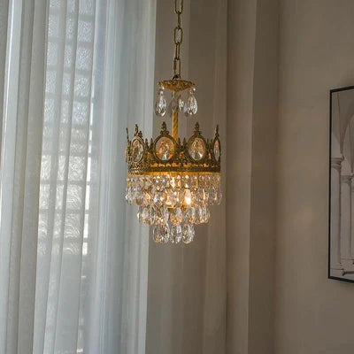 Lustre couronne moderne en cristaux pour intérieur — LZ4X9P2