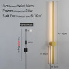 B Or 150cm / Blanc chaud Pas de télécommande